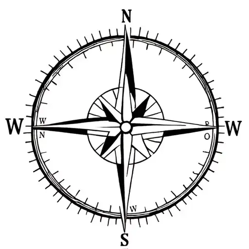 Compass Rose Longitude Latitude For Washington State