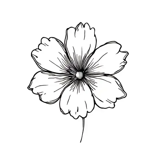 Single Line Flower