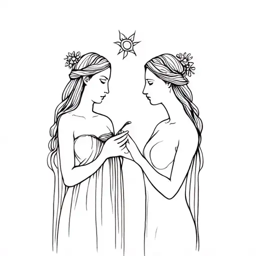 Persephone And Demeter Minimal