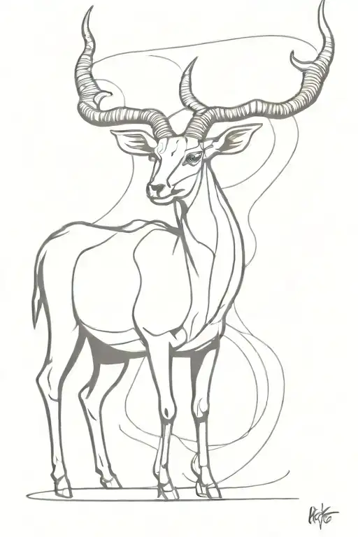 Kudu And South Africa Fusion Design Combining