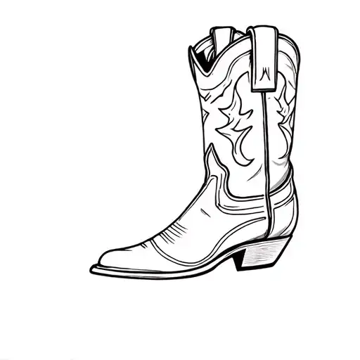 Cowboy Boot And Fire Helmet