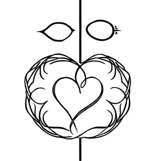 Oshun And Ogun Sigil Intertwined Hearts