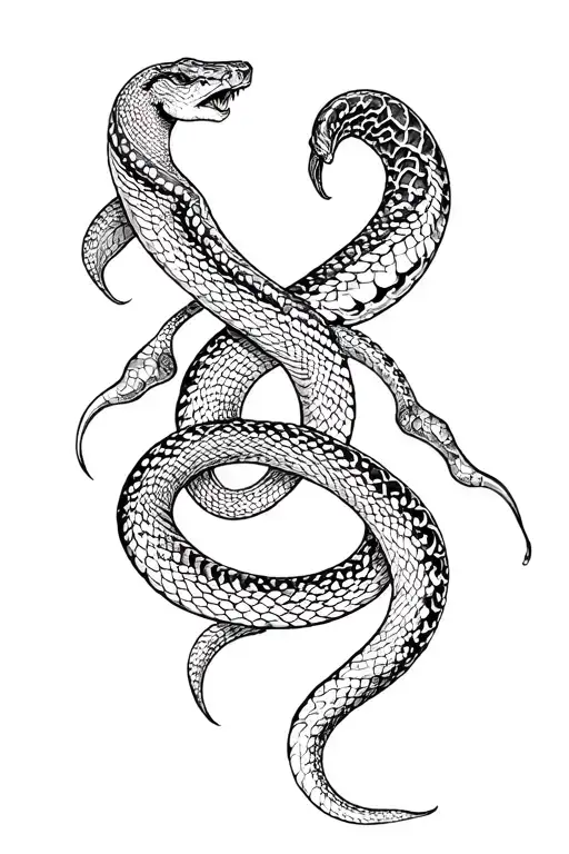 Snake Around Arm Sleeve