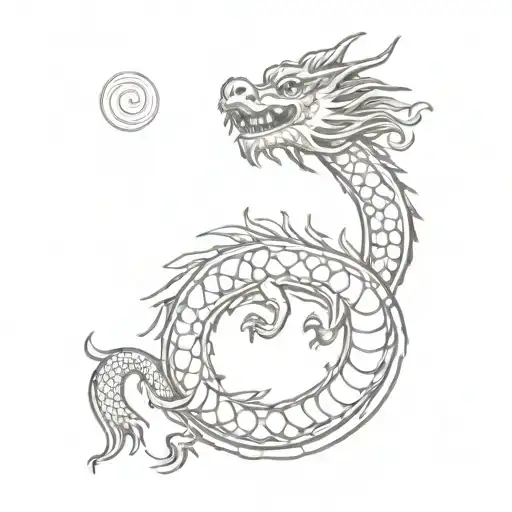 Water Chinese Dragon