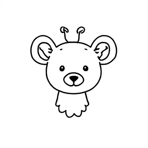 Giraffe Comfort Teddy Bear Head