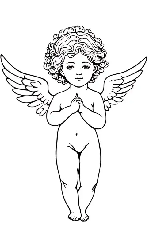 Jigyasa Virgo Cute Cherub Holding