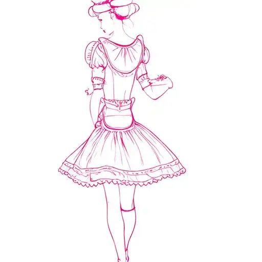 Sissy Pink Maid
