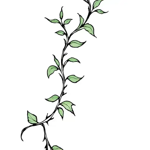 Vine That Goes Down The Arm To The Hand