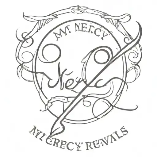 The Words My Mercy Prevails Over My Wrath With No Design