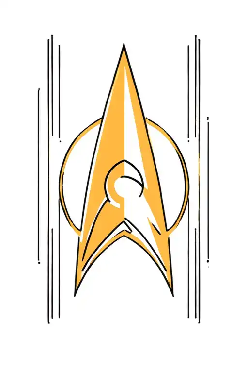 Startrek Badge Surrounded