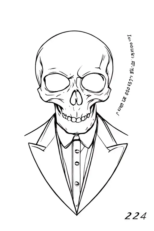 224 In A Skull In A Tuxedo