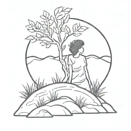 Burning Bush From The Story Of Moses