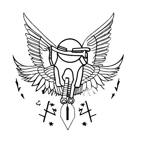 Palestinian Kuffiyah Pattern Astronaut Wings Ancient Egyptian