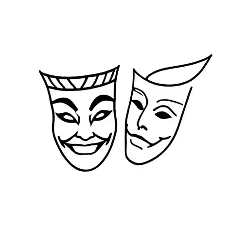 2 Carnaval Masks Comedy