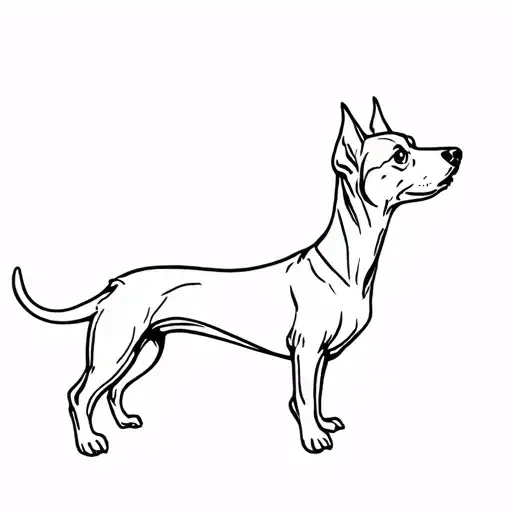 Mini Pinscher And Dachshund