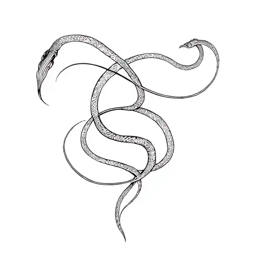 Jormungandr Snake Ouroboros Coiling Tail