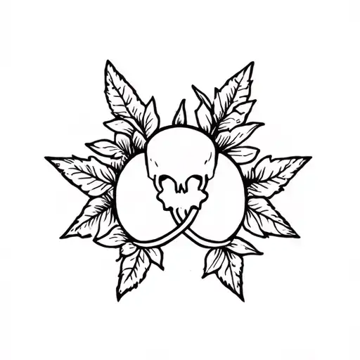 Poison Danger Logo Floral Design