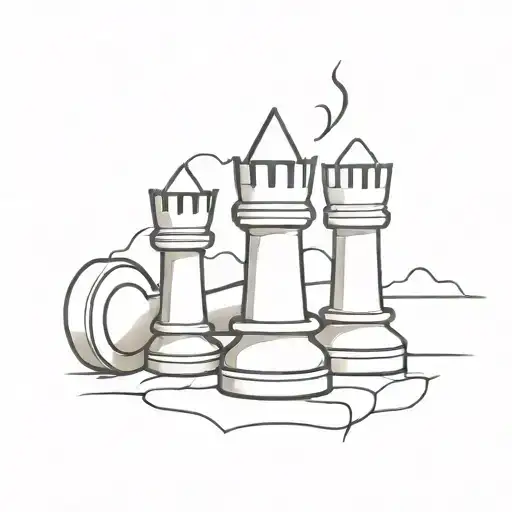 Castle Chess Piece With Some Cracks