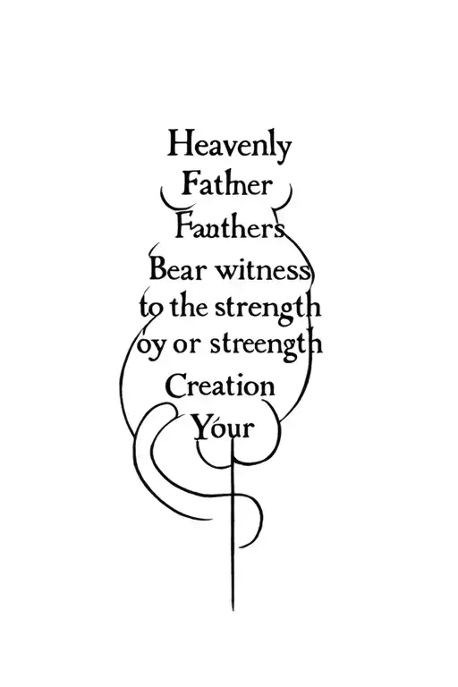 Heavenly Father Bear Witness To The Strength Of Your Creation