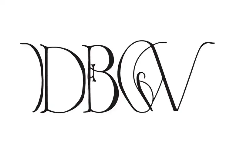 Monogram D B G W