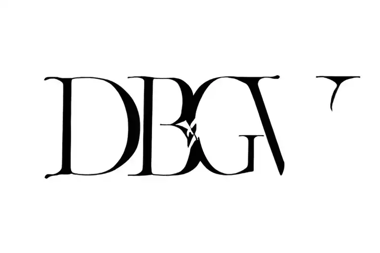 Monogram D B G W