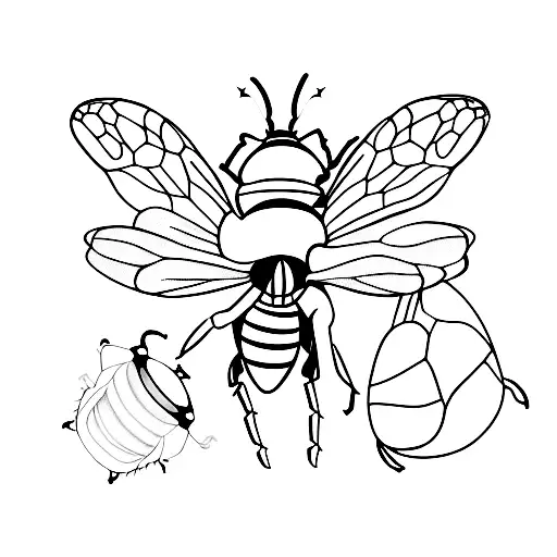 Queen Bee And Ladybug