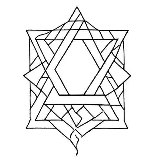 Star Of David Geometric Mandala Design