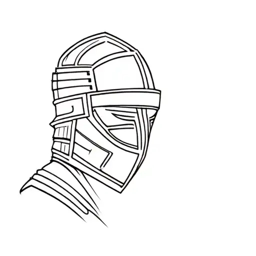 Samurai With Gladiator Mask