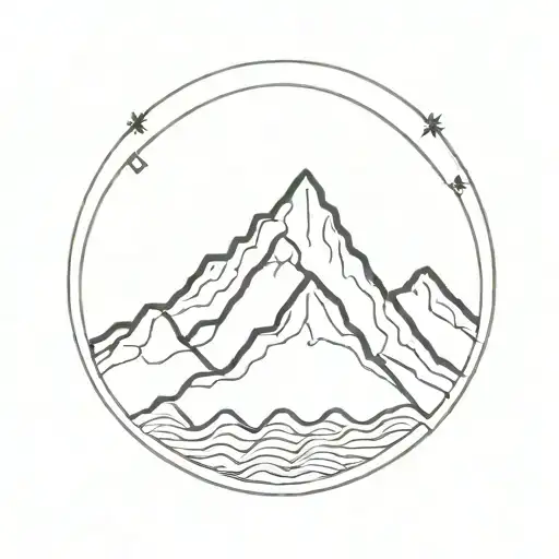 Arm Piece With Mountains