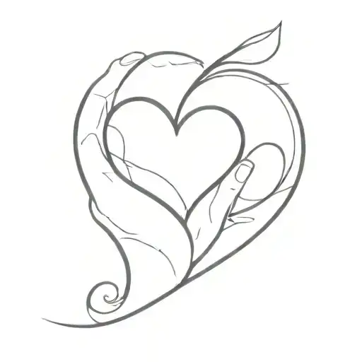 R With Heart Shape