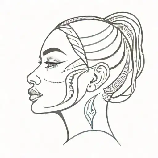 Tribal Girl Face