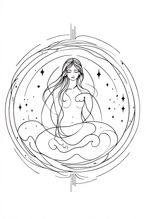 Divine Feminene Universe Inside