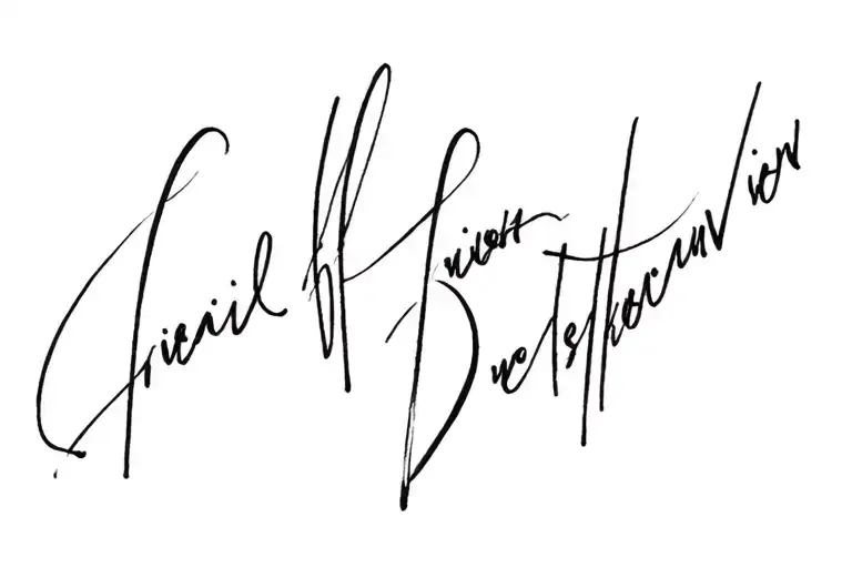 Self Destructive In Cursive Writing