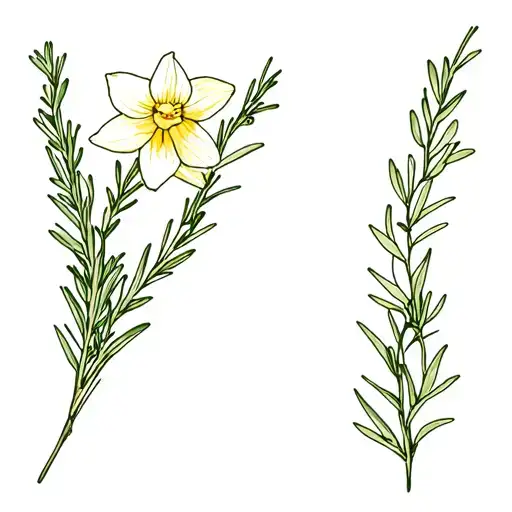 Rosemary And Daffodils Bouquet