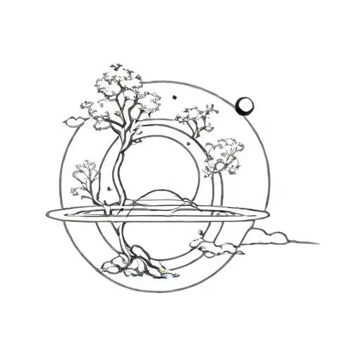 Saturn And World Tree