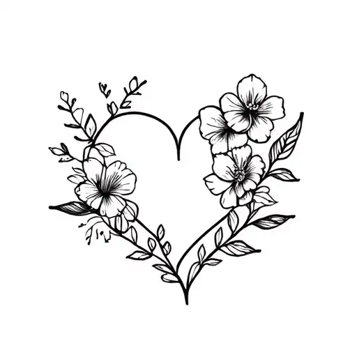Hearts With Flowers