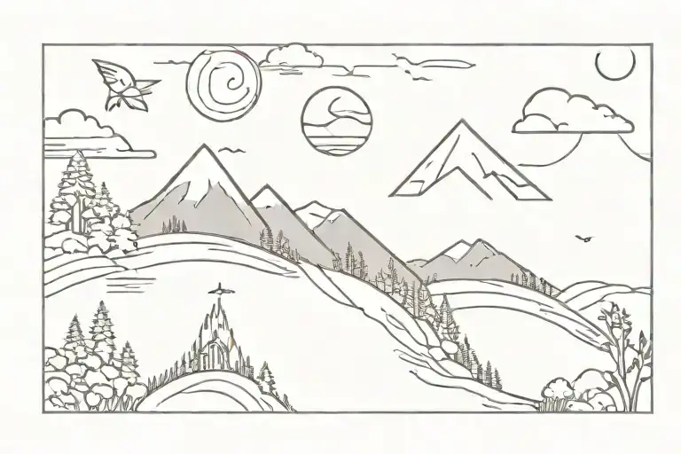 Nature Scene Travel Adventure Time