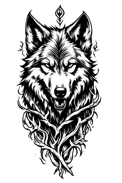 Viking Wolf Vines Growing