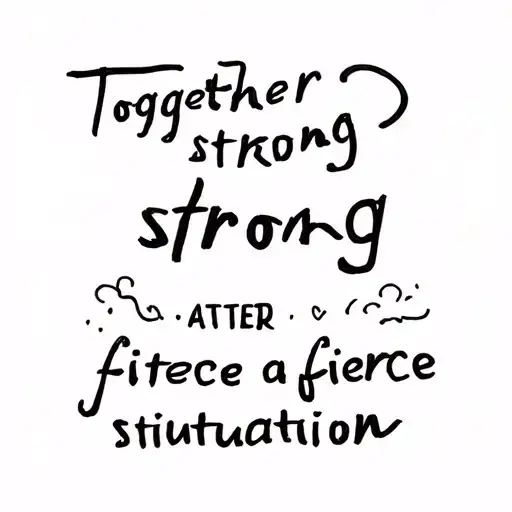 Together Strong After A Fierce Situation