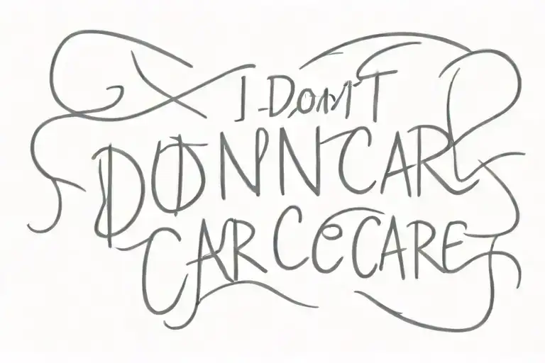 I Don't Care