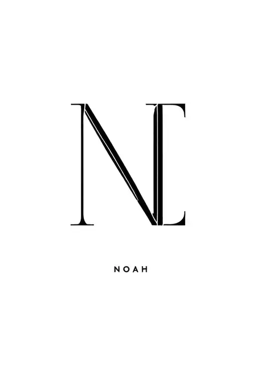 Noah Alba First Name Monogram