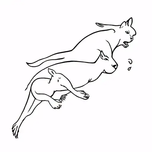 Animals And Human Falling