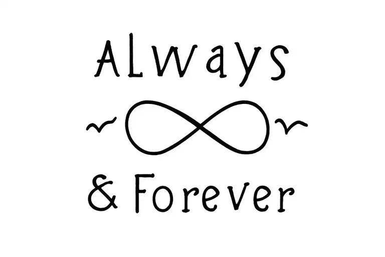 Always And Forever With Infinite Sign