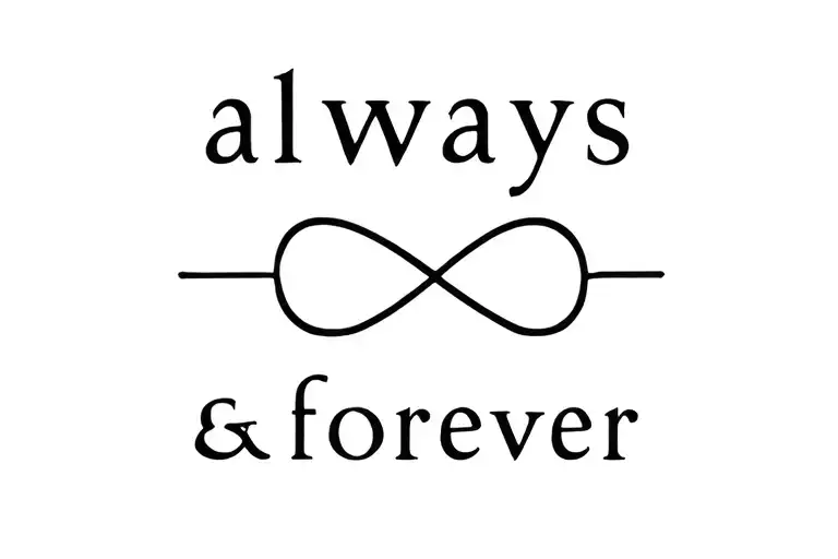 Always And Forever With Infinite Sign