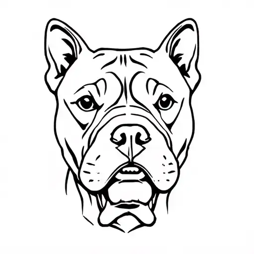 Gangster Pitbull Head