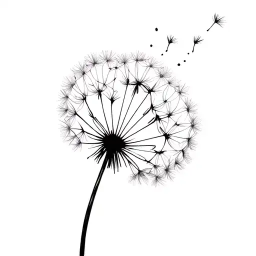 Dandelion Blowing