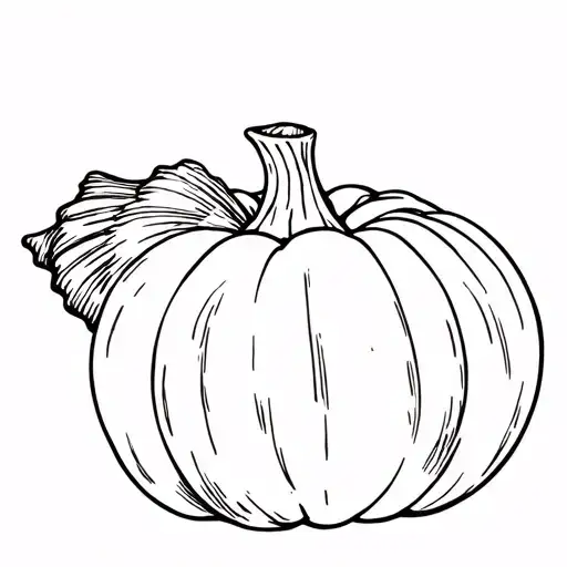 A Pumpkin With A Conch Shell