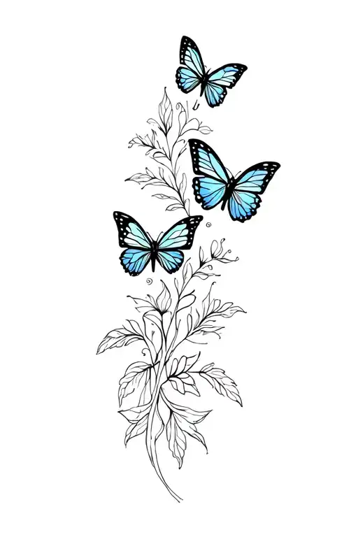 Floral And Butterflies