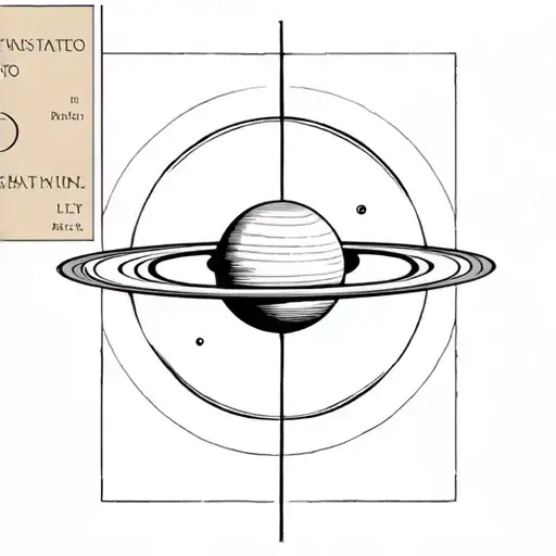 Saturn Planet With Ancient Meaning Symbolism