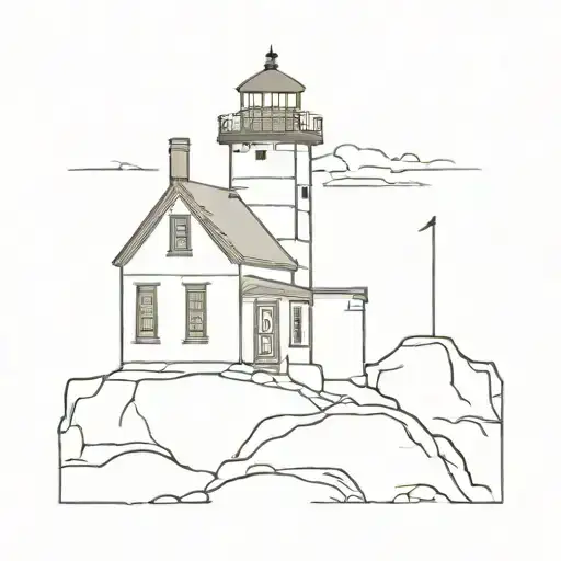 Nubble Lighthouse Maine Post Stamp